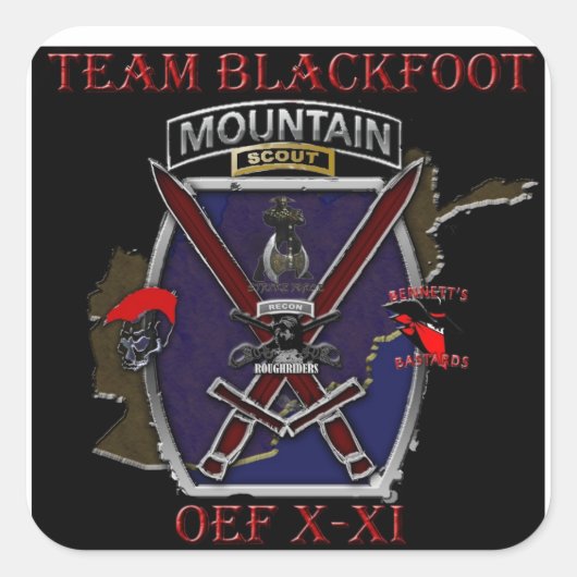 Team Blackfoot Sticker (Voorkant)