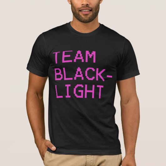 Team Blacklight (Hot Pink Logo) T-shirt (Voorkant)