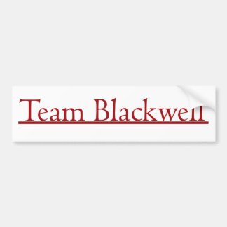 Team Blackwell Bumpersticker