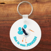 Team Blauw  - Gender Reveal Design Sleutelhanger (Voorkant)