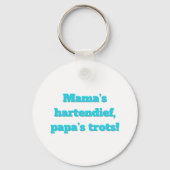 Team Blauw  - Gender Reveal Design Sleutelhanger (Achterkant)