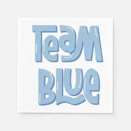 Team Blauw Papier servet