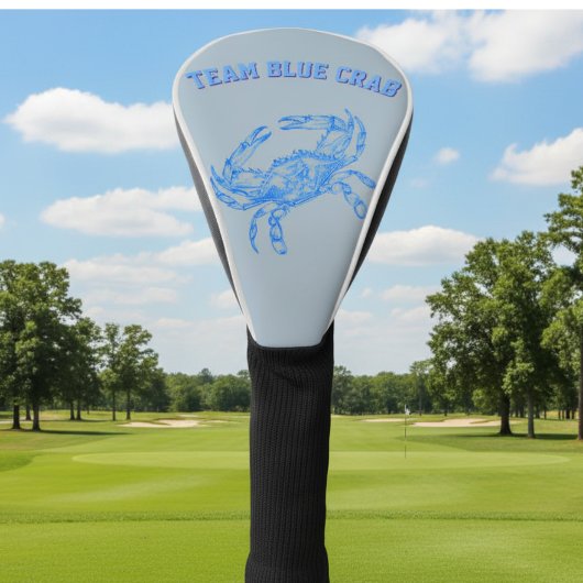 team blauwe krab golfheadcover