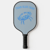 team blauwe krab pickleball paddle (Voorkant)