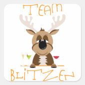 Team Blitzen Vierkante Sticker (Voorkant)