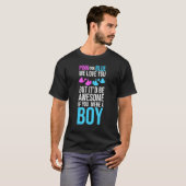 Team Blue Baby Boy Aankondiging Geslacht Deel onth T-shirt (Voorkant volledig)