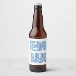 Team Blue  Bier Etiket