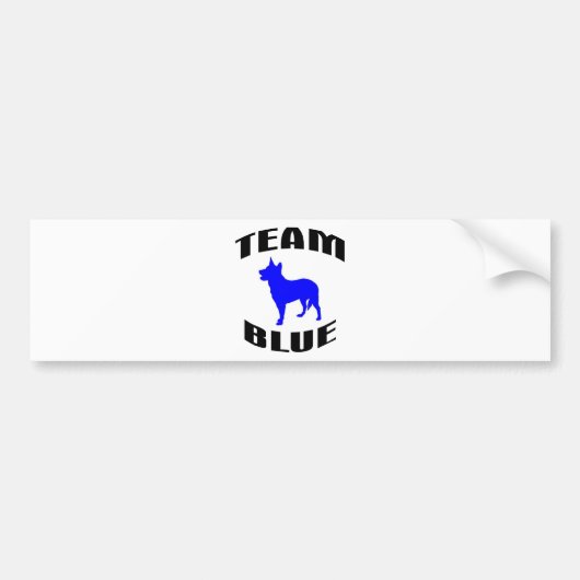 Team Blue Bumpersticker (Voorkant)