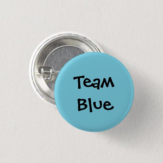 "Team Blue" Button (Voorkant /achterkant)