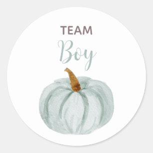 TEAM BLUE Gender onthullen Baby shower Game Labels