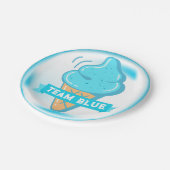 Team Blue Ice Cream Geslacht onthullen Papieren Bordje (Gekanteld)