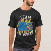 Team Blue Square T-shirt (Voorkant)