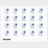 Team BluPrint Sticker: Vaak geïmiteerd nooit... Ronde Sticker (Vel)
