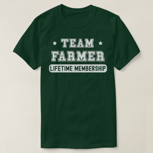 Team boer Leven Lidmaatschap Funny Family Last  T-shirt (Design voorkant)