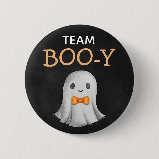 Team Boo-y Halloween geslachtsonthulling Ronde Button 5,7 Cm (Voorkant)