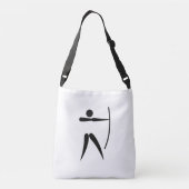 Team boogschieten crossbody tas (Achterkant)