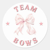 Team Bows Stickers voor Boots of Bows Gender Revea (Voorkant)