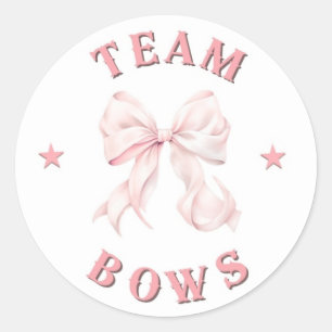 Team Bows Stickers voor Boots of Bows Gender Revea