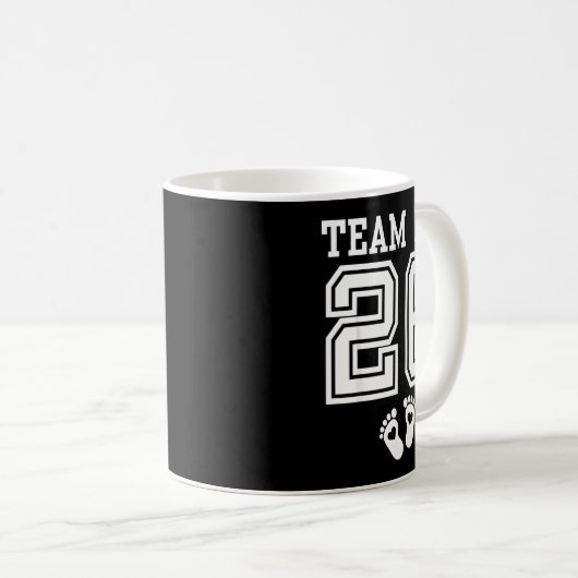 Team Boy 2026 Gender Reveal Baby Shower Matching F Koffiemok (Voorkant rechts)