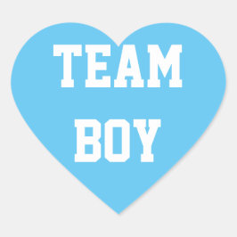 TEAM BOY Baby onthullen Sticker, Baby shower Hart Sticker