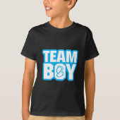 Team Boy Baby shower Gender onthulling party Blue T-shirt (Voorkant)