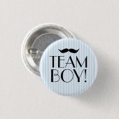 Team Boy-Baby shower Ronde Button 3,2 Cm (Voorkant /achterkant)