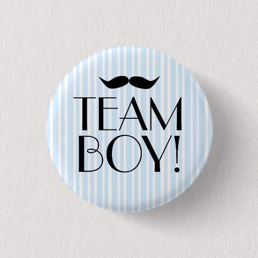 Team Boy-Baby shower Ronde Button 3,2 Cm (Voorkant)
