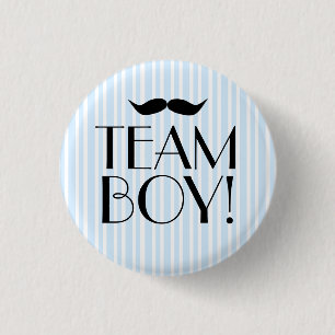 Team Boy-Baby shower Ronde Button 3,2 Cm