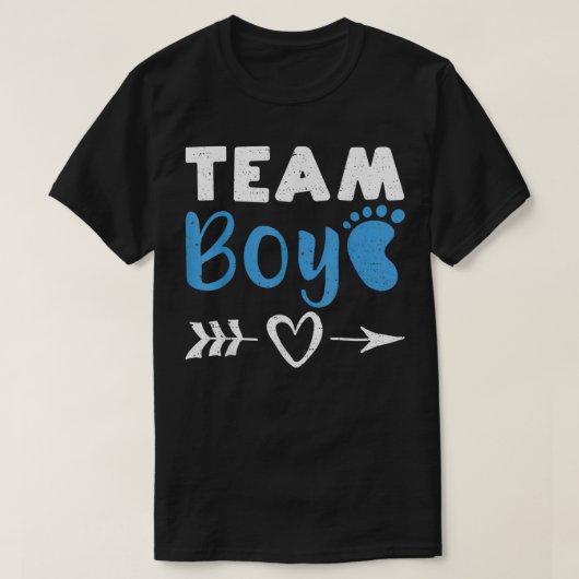 Team Boy Baby Shower T-shirt (Design voorkant)
