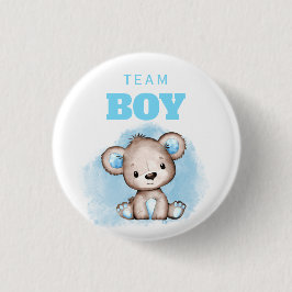 Team Boy Beer Gender onthulling Ronde Button 3,2 Cm