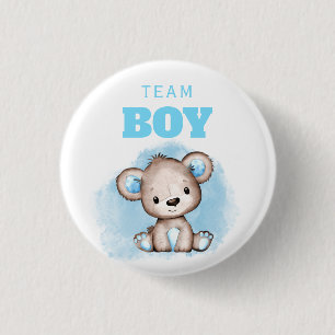 Team Boy Beer Gender onthulling Ronde Button 3,2 Cm
