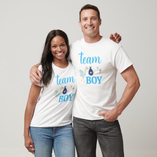 Team Boy Blauw Geslacht Onthullen Party Unisex T-shirt (Unisex)