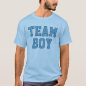 Team Boy Blue Baby Gender onthulling party T-shirt (Voorkant)
