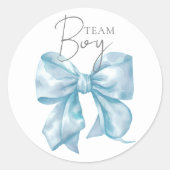 Team Boy Blue Boog Geslacht Onthulling Sticker (Voorkant)