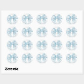 Team Boy Blue Boog Geslachtsonthulling Ronde Sticker (Vel)