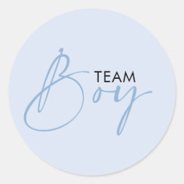 Team Boy Blue Geslacht Onthult Stemmen Ronde Sticker