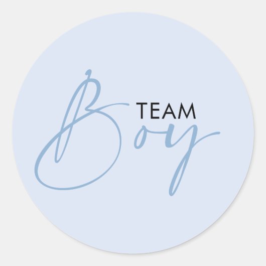 Team Boy Blue Geslacht Onthult Stemmen Ronde Sticker (Voorkant)