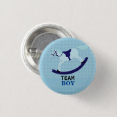 Team Boy Blue Rocking Horse Ronde Button 3,2 Cm (Voorkant /achterkant)