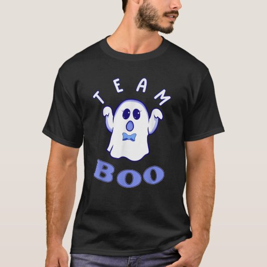 Team Boy Boo We houden van je halloween Gender ont T-shirt (Voorkant)