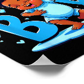 Team Boy Design Gender Reveal New Baby Boy  Poster (Hoek)