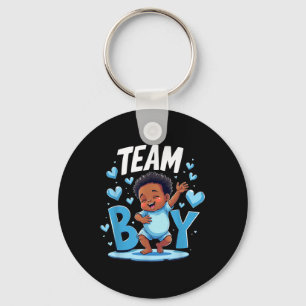 Team Boy Design Geslacht Onthulling Nieuwe Baby Jo Sleutelhanger