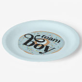 Team Boy Donut Gender onthulling Papieren Bordje (Gekanteld)