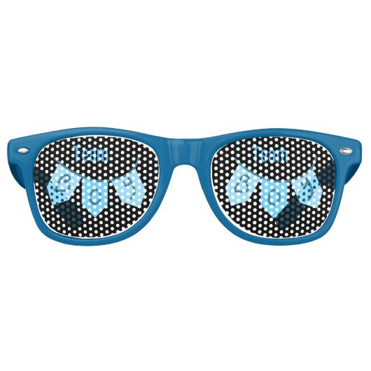 Team Boy, Gender onthullen Retro zonnebril (Voorkant)