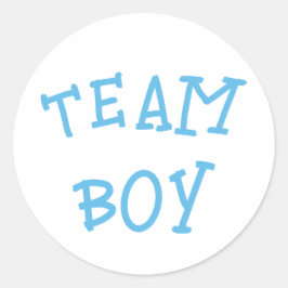 Team Boy Gender onthulling Blue Ronde Sticker