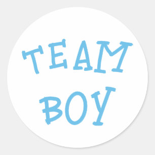 Team Boy Gender onthulling Blue Ronde Sticker
