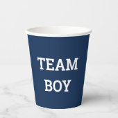 Team Boy Gender onthulling Papieren Bekers (Voorkant)