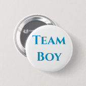 Team Boy Gender onthulling Ronde Button 5,7 Cm (Voorkant /achterkant)