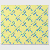 Team Boy Gender onthulling Wrap Cadeaupapier (Vlak)