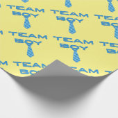 Team Boy Gender onthulling Wrap Cadeaupapier (Hoek)