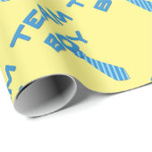 Team Boy Gender onthulling Wrap Cadeaupapier (Rol Hoek)